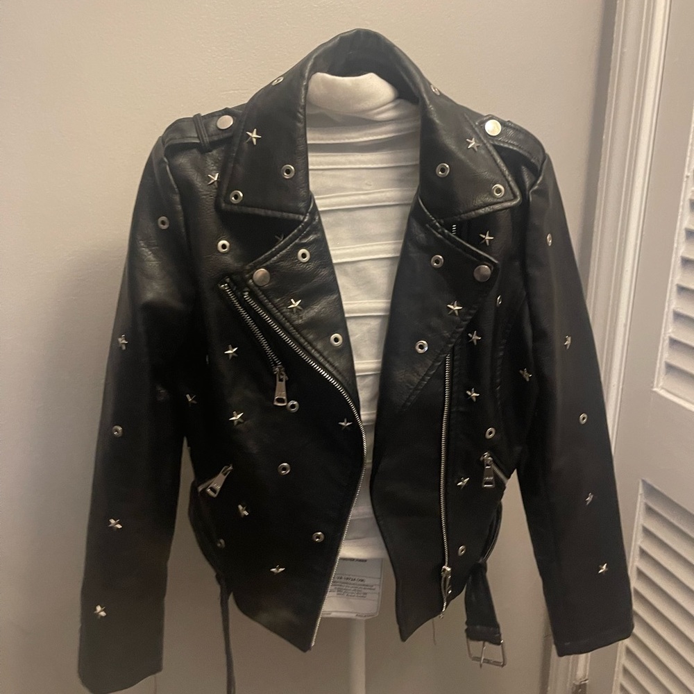 Vegan Leather Moto Jacket